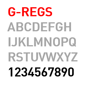 Fuselage G-Reg 200mm x 2