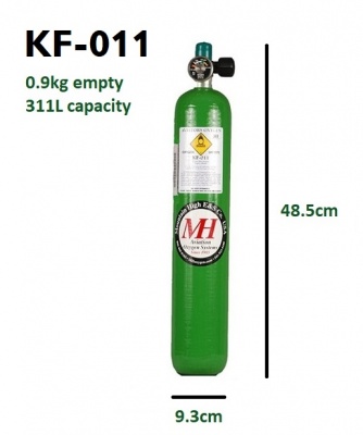 311L Kevlar oxygen bottle
