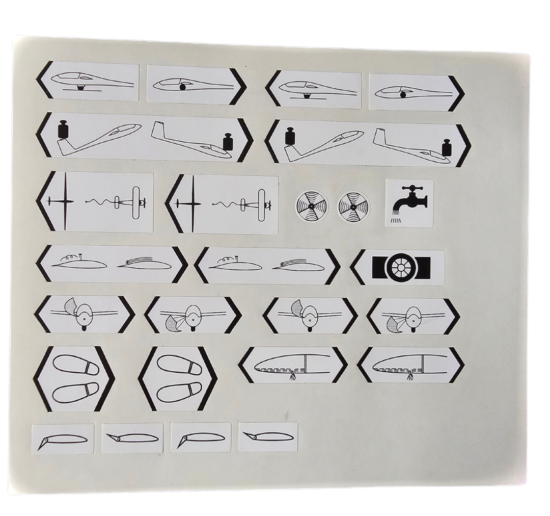 Controls Placard Sticker Set | Navboys