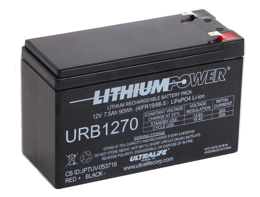 Ultralife LiFePO4 7.5AH Battery - navboys.com