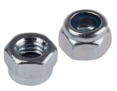 M5 Nylon Insert Lock Nut - Zinc Plated Steel