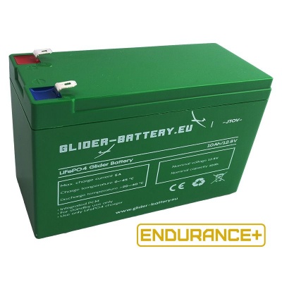 Glider Battery Endurance+ LiFePO4 10Ah battery - prebuilt