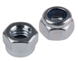 M4 Nylon Insert Lock Nut - Zinc Plated Steel